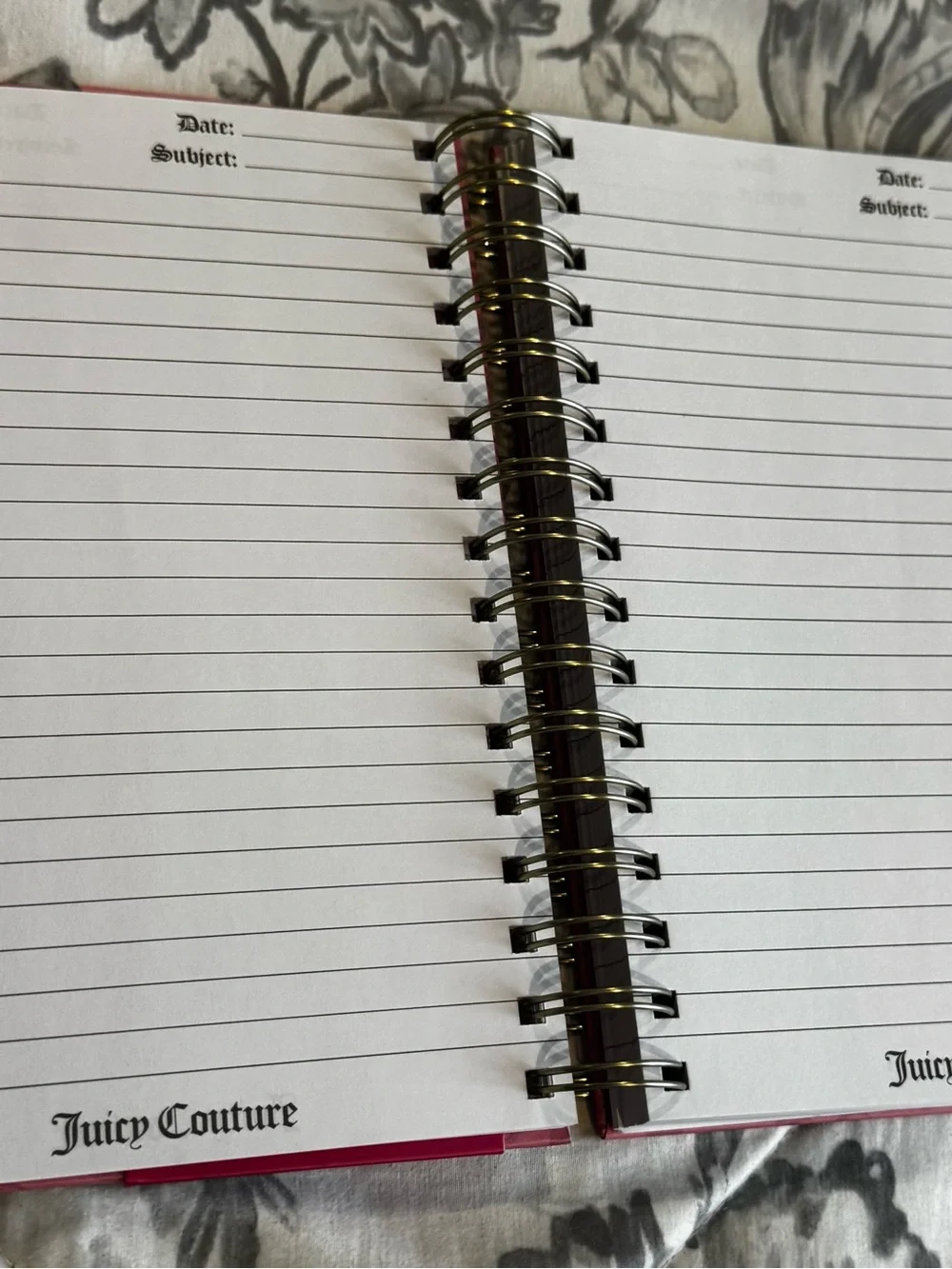 Notebook with pens